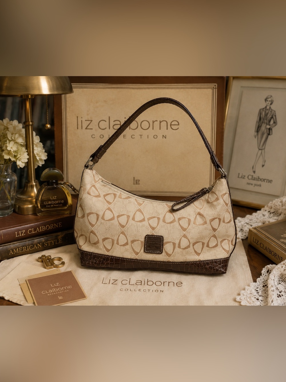 ✨ Vintage Y2K Liz Claiborne Signature Shoulder Bag ✨